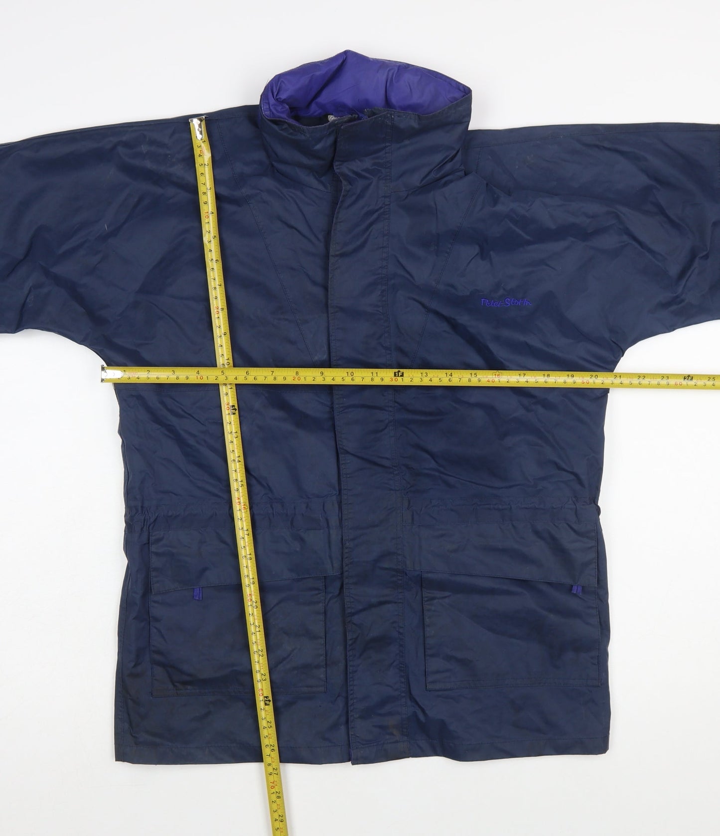 Peter Storm Boys Blue Waterproof Hooded Rain Coat Jacket 11-12 Years