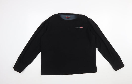 Rockport XCS Men's Black Fleece Pullover Sweatshirt M Regular Fit