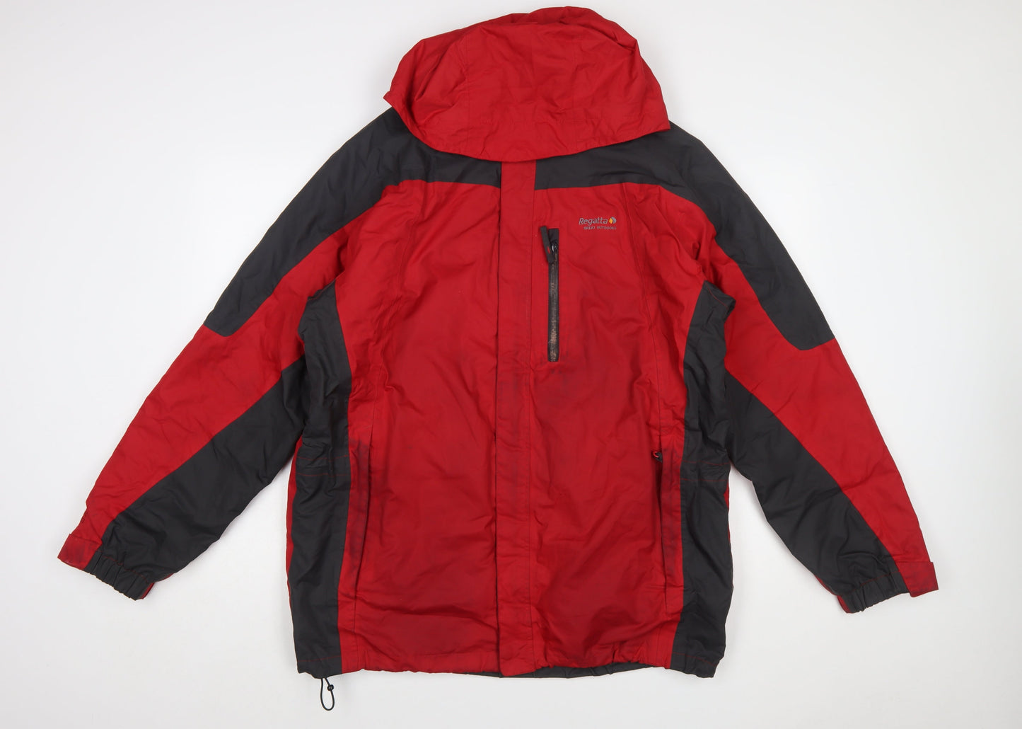 Regatta Men's Red Waterproof Hooded Hiking Jacket Size L 42in