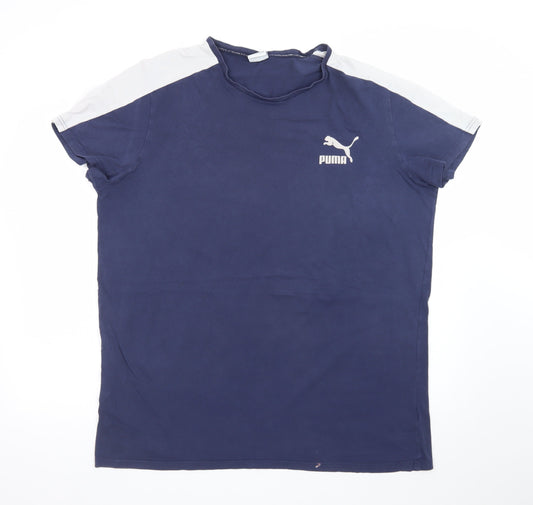 Puma Men's Blue 2XL Sports Crew Neck Short Sleeve T-Shirt