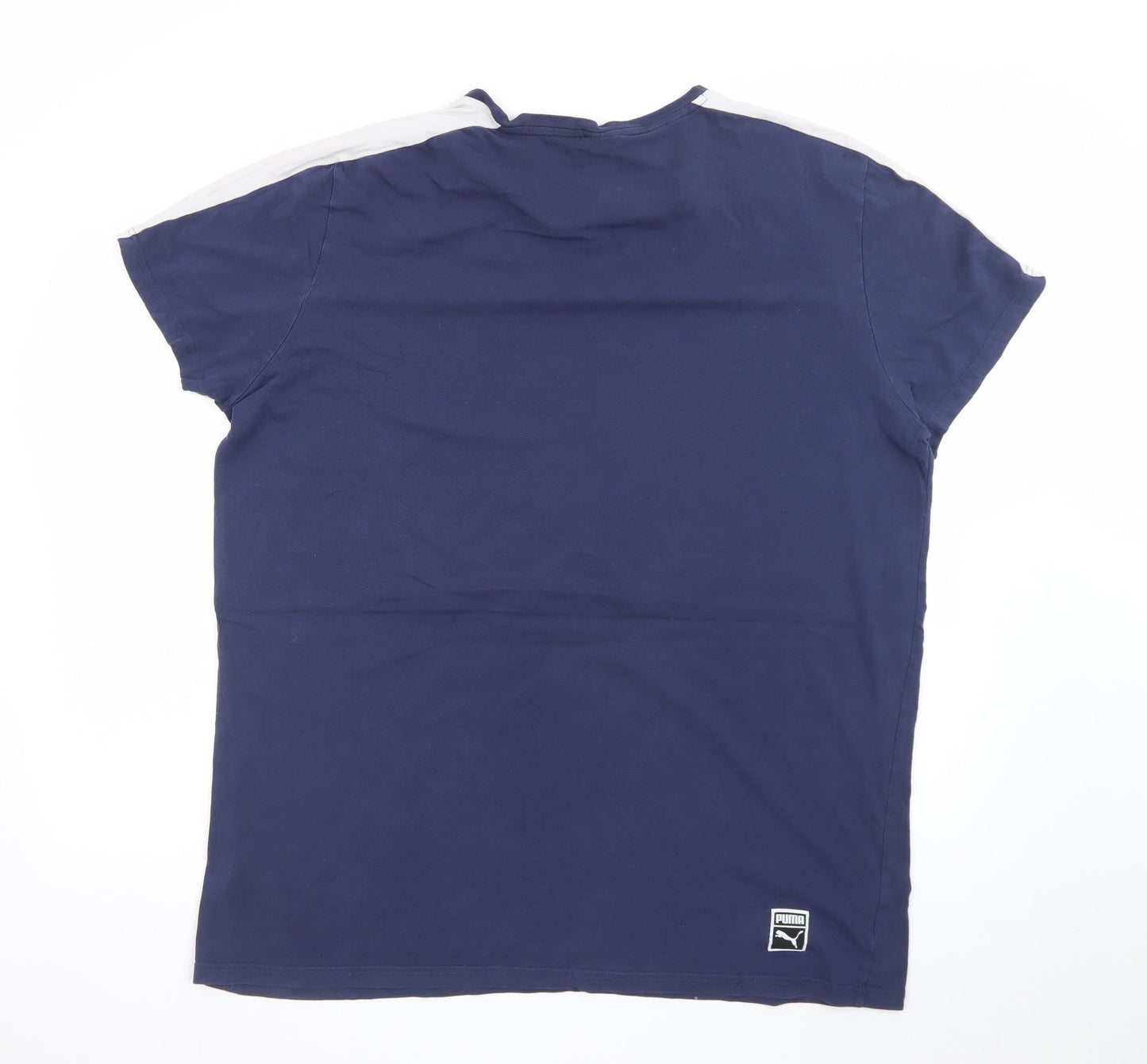 Puma Men's Blue 2XL Sports Crew Neck Short Sleeve T-Shirt