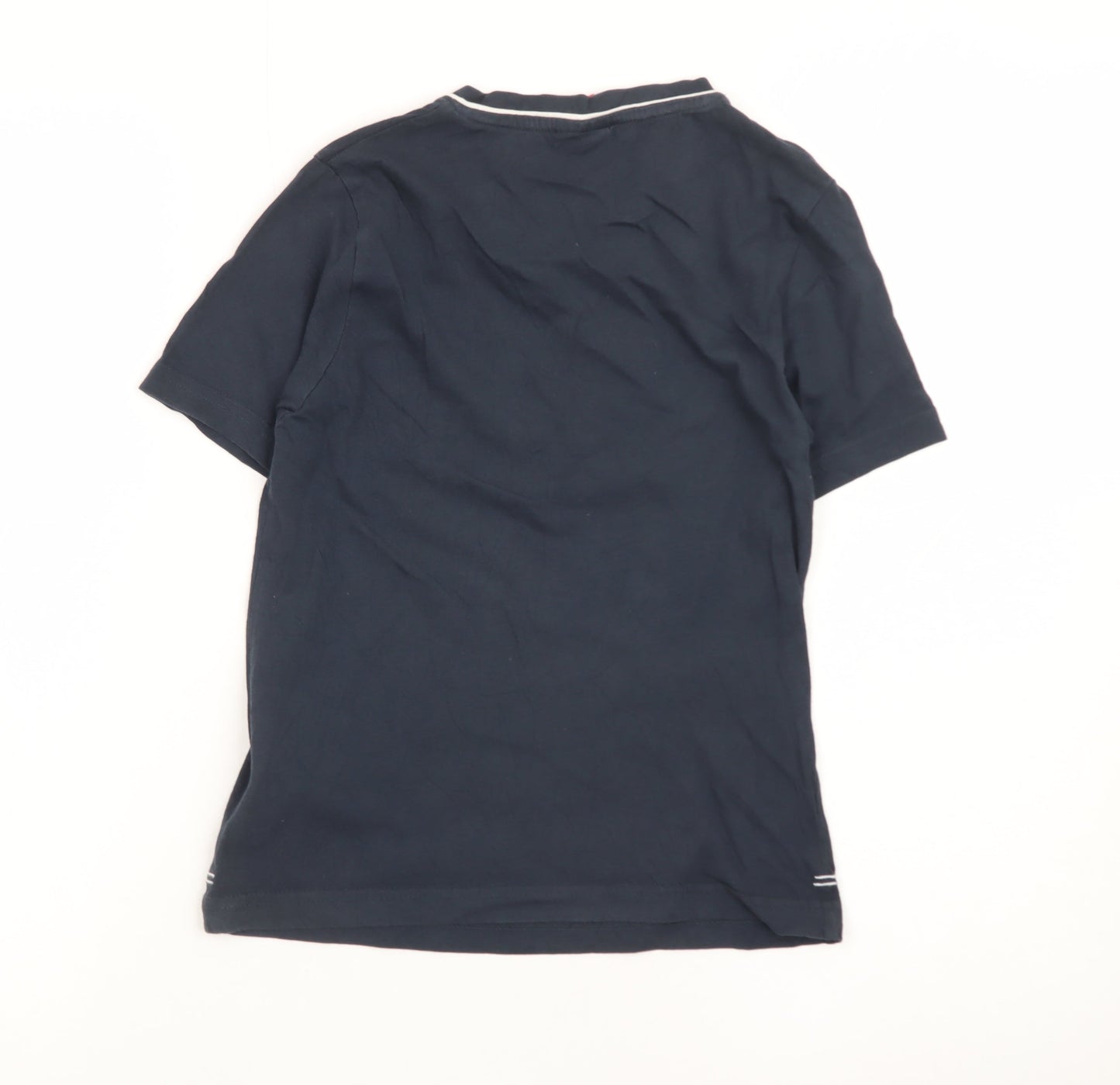 Slazenger Teens Blue V-Neck Short Sleeve Cotton T-Shirt XS