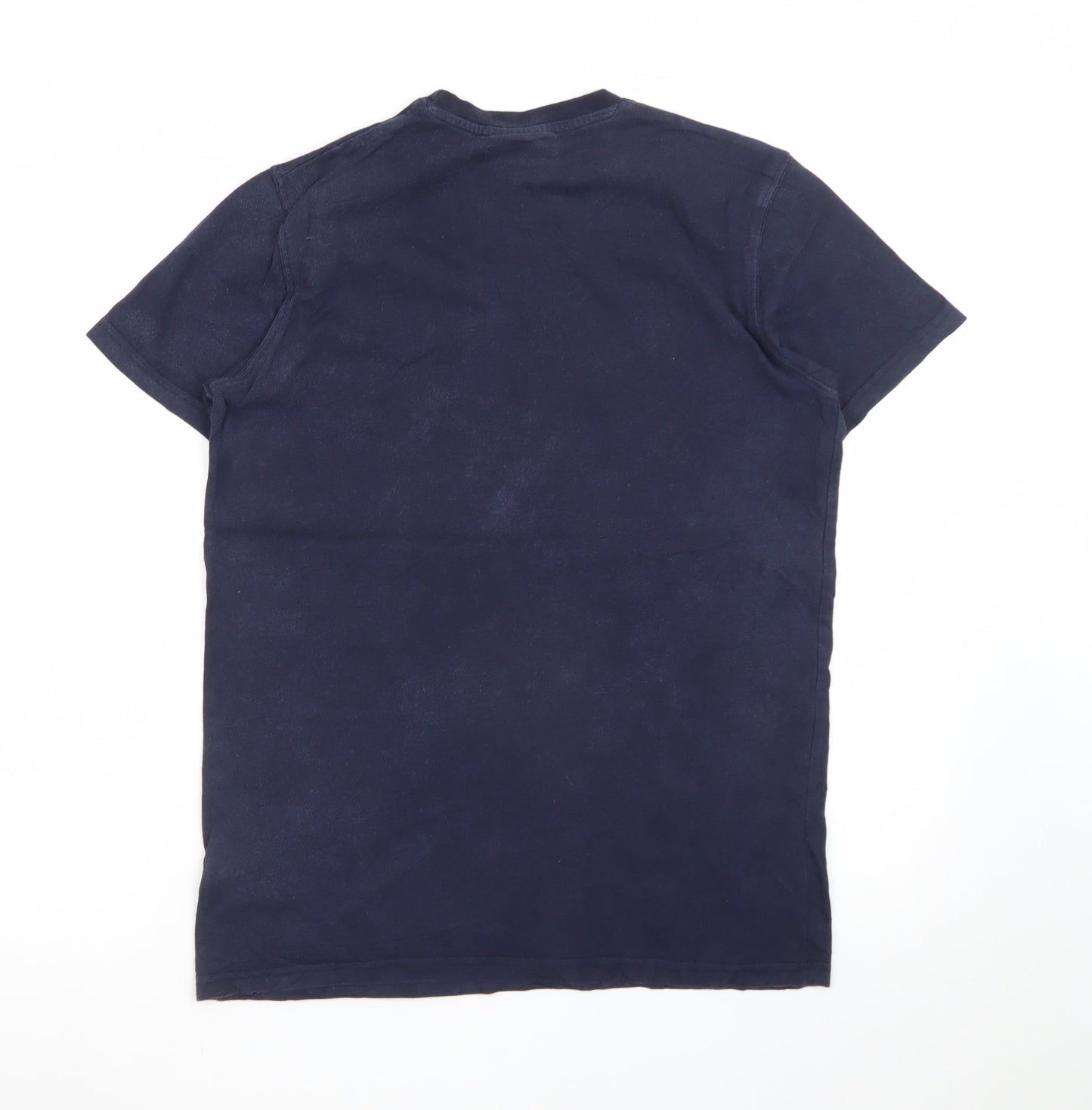 McKenzie Men's Blue Graphic Logo Crew Neck Short Sleeve T-Shirt Size S