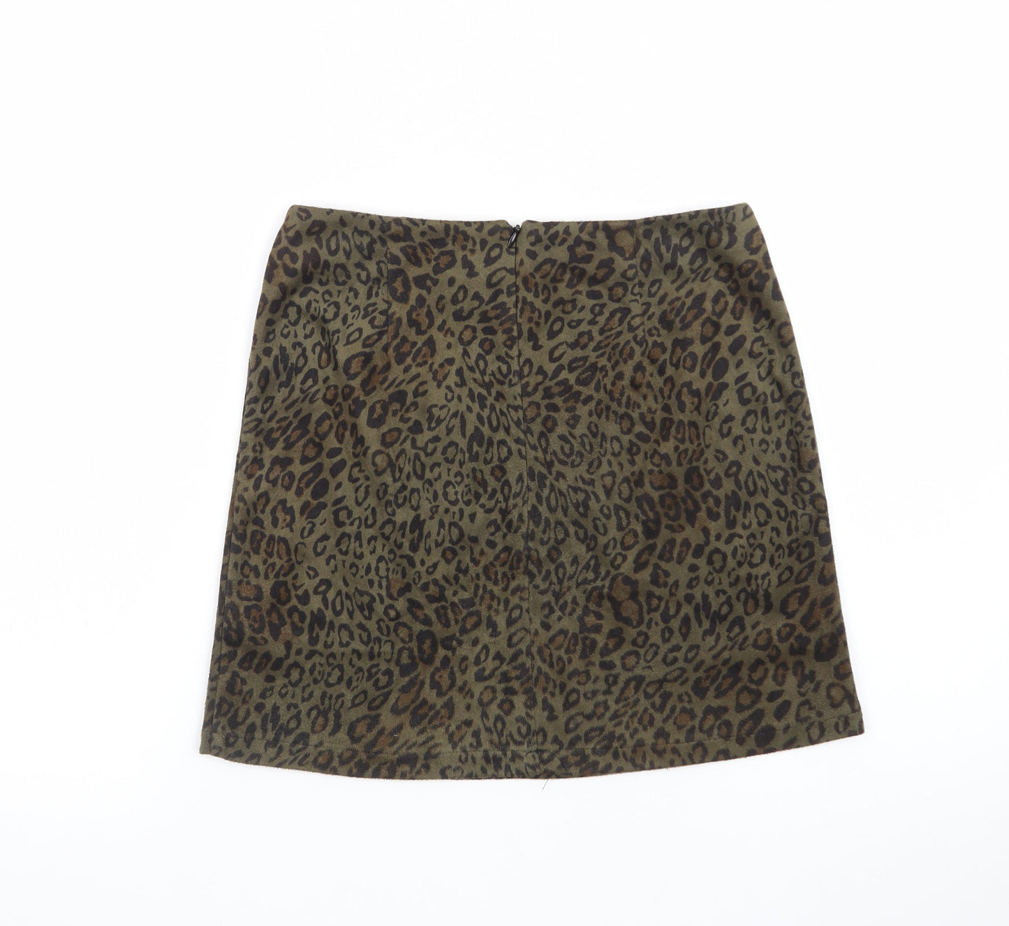 Hearts & Bows Women Brown Leopard Print Short Pencil Skirt Size 6