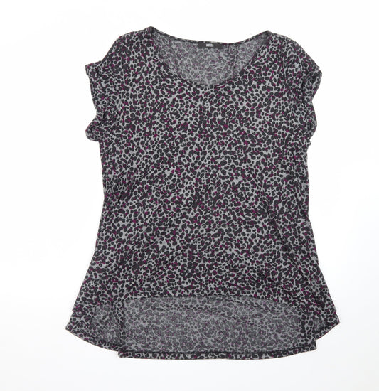 Marks and Spencer Women’s Multicoloured Animal Print Jersey T-Shirt UK 16