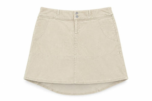 FatFace Women Beige Corduroy A-Line Skirt Size 16