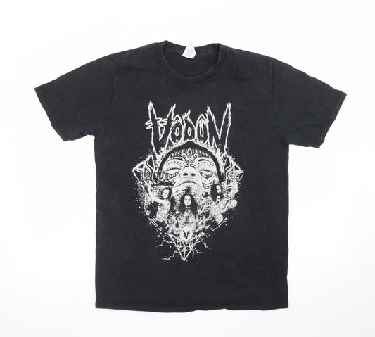 Gildan Men's Black Medium Band Graphic Rock T-Shirt