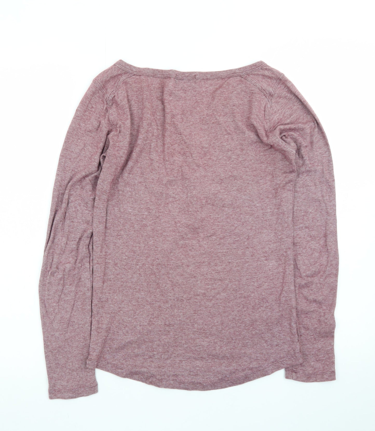 GAP Women's Pink Long Sleeve Henley Button-Up Top Size S