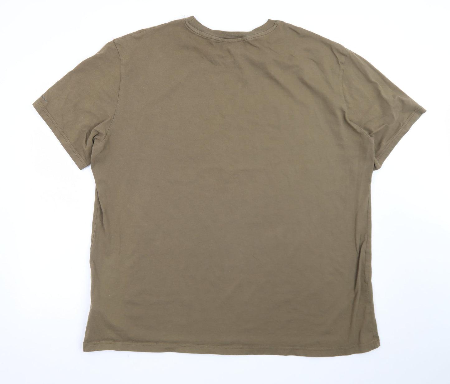 Decathlon Men’s Khaki 3XL Cotton Wildlife Graphic T-Shirt