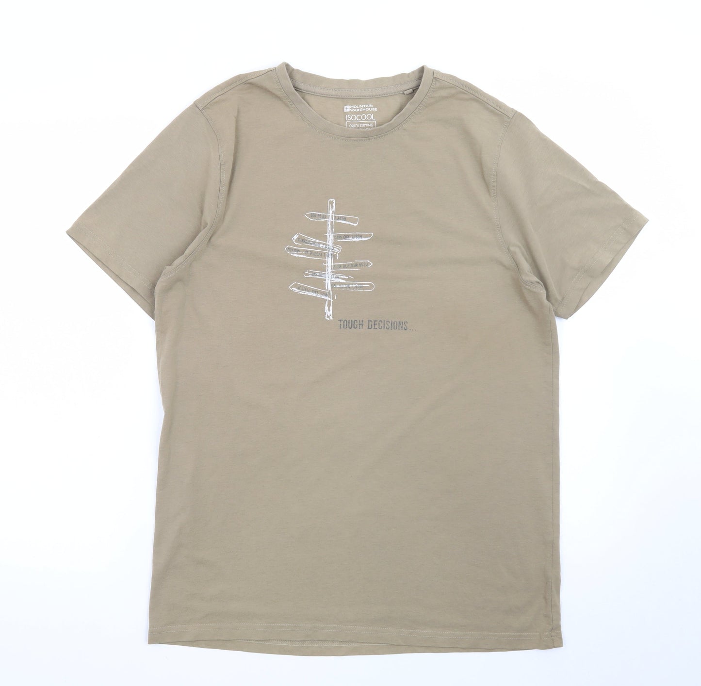 Mountain Warehouse Men's Beige ISOCool Quick Dry T-Shirt M