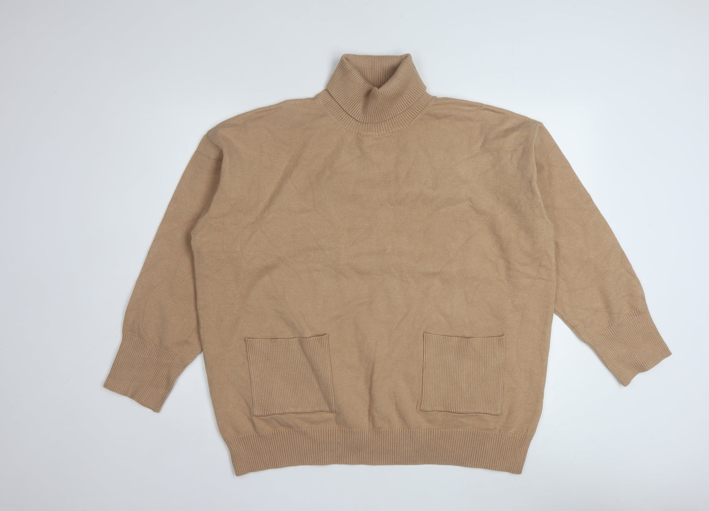 Wallis Womens Beige Roll Neck Pullover Jumper M