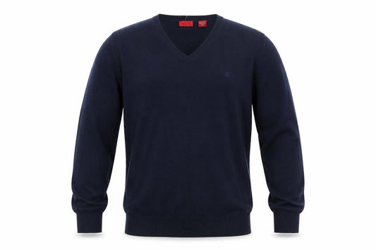 IZOD Men's Blue Cotton V-Neck Pullover Jumper XL