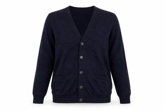 Goodthreads Women's Blue Merino Wool Cardigan Small V-Neck Knit