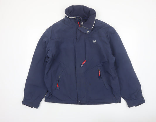 Crew Clothing Co. Men’s Blue M Mid-Length Nylon Jacket