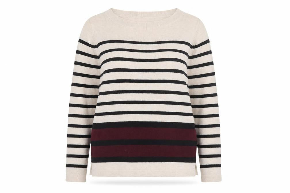 Principles by Ben de Lisi Women’s Beige Striped Pullover Jumper Size 14