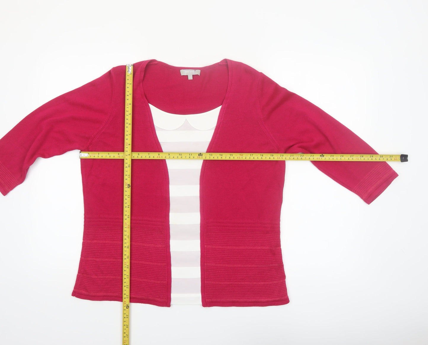 Marks & Spencer Per Una Women’s Pink Size 16 Open Knit Cardigan