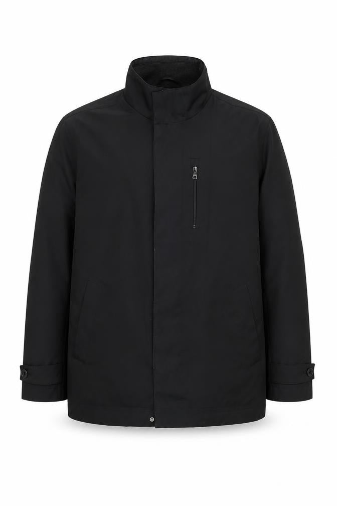 Marks & Spencer Men's Black Waterproof Mid-Length Coat Size M