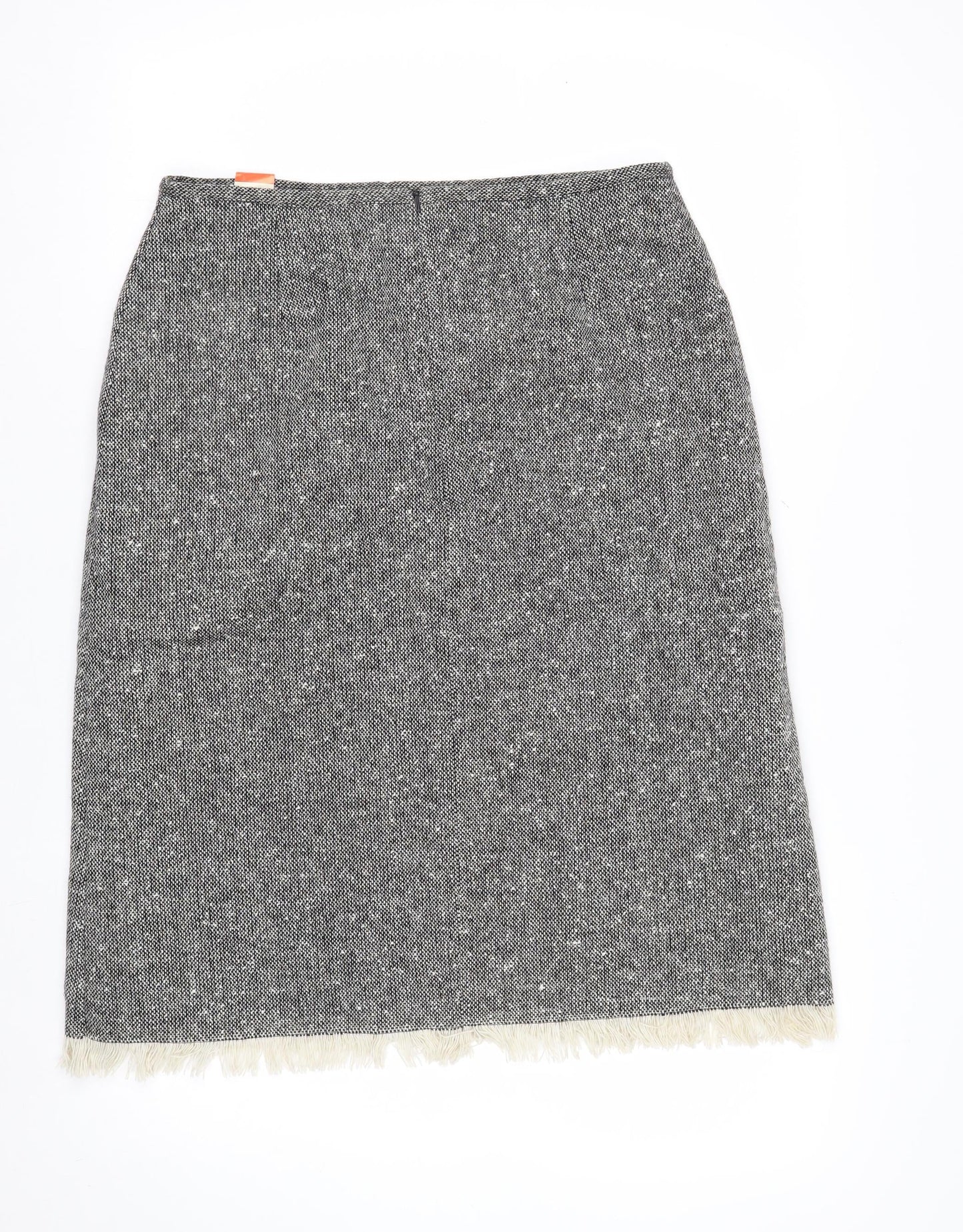 St. Bernard Women’s Grey Tweed Wool Blend Pencil Skirt Size 14