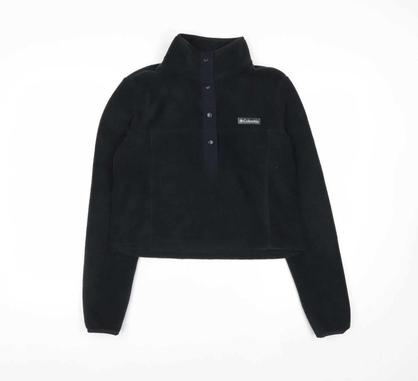 Columbia Women XS Black 1/4 Snap Fleece Pullover Sweatshirt