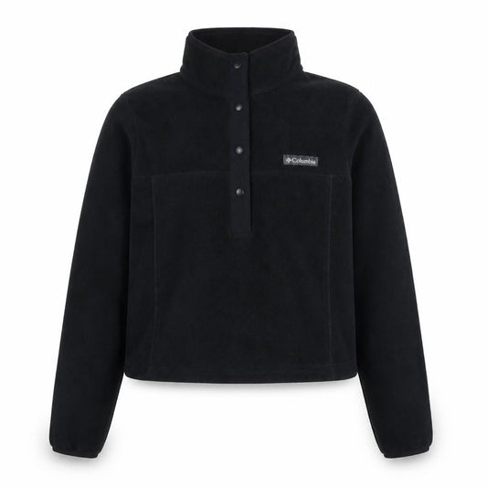 Columbia Women XS Black 1/4 Snap Fleece Pullover Sweatshirt