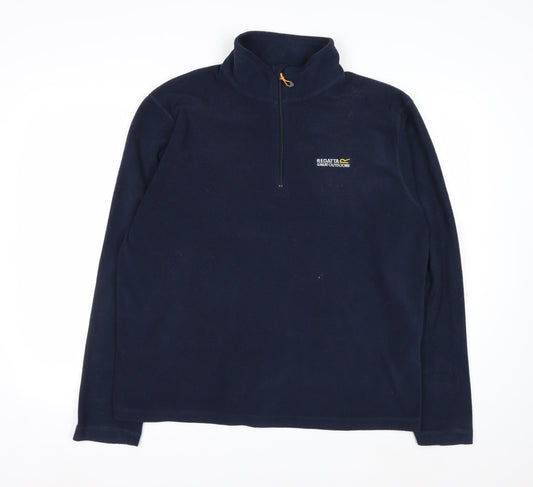 Regatta Men’s Blue Fleece 1/4 Zip Pullover Sweatshirt L