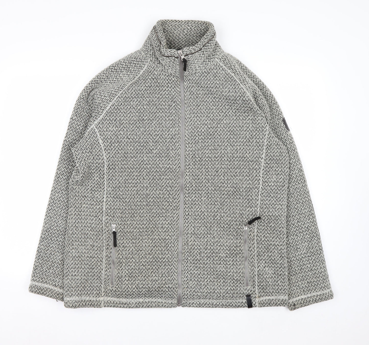 Craghoppers Women’s Grey Full Zip Fleece Sweatshirt UK 16