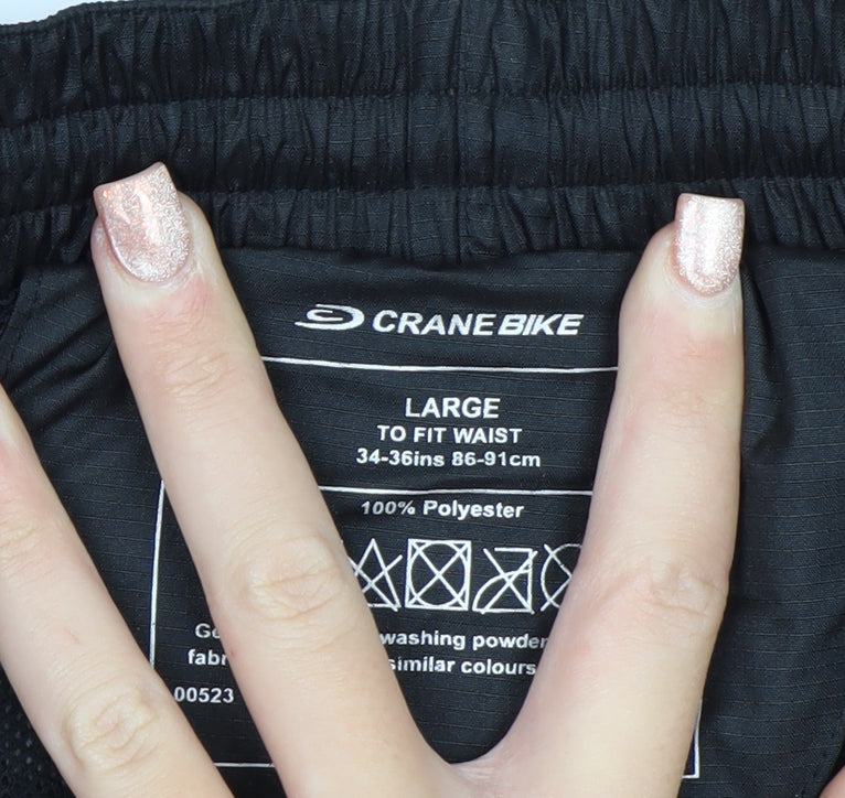 Crane Bike Men's Black Windbreaker Waterproof Trousers Size L
