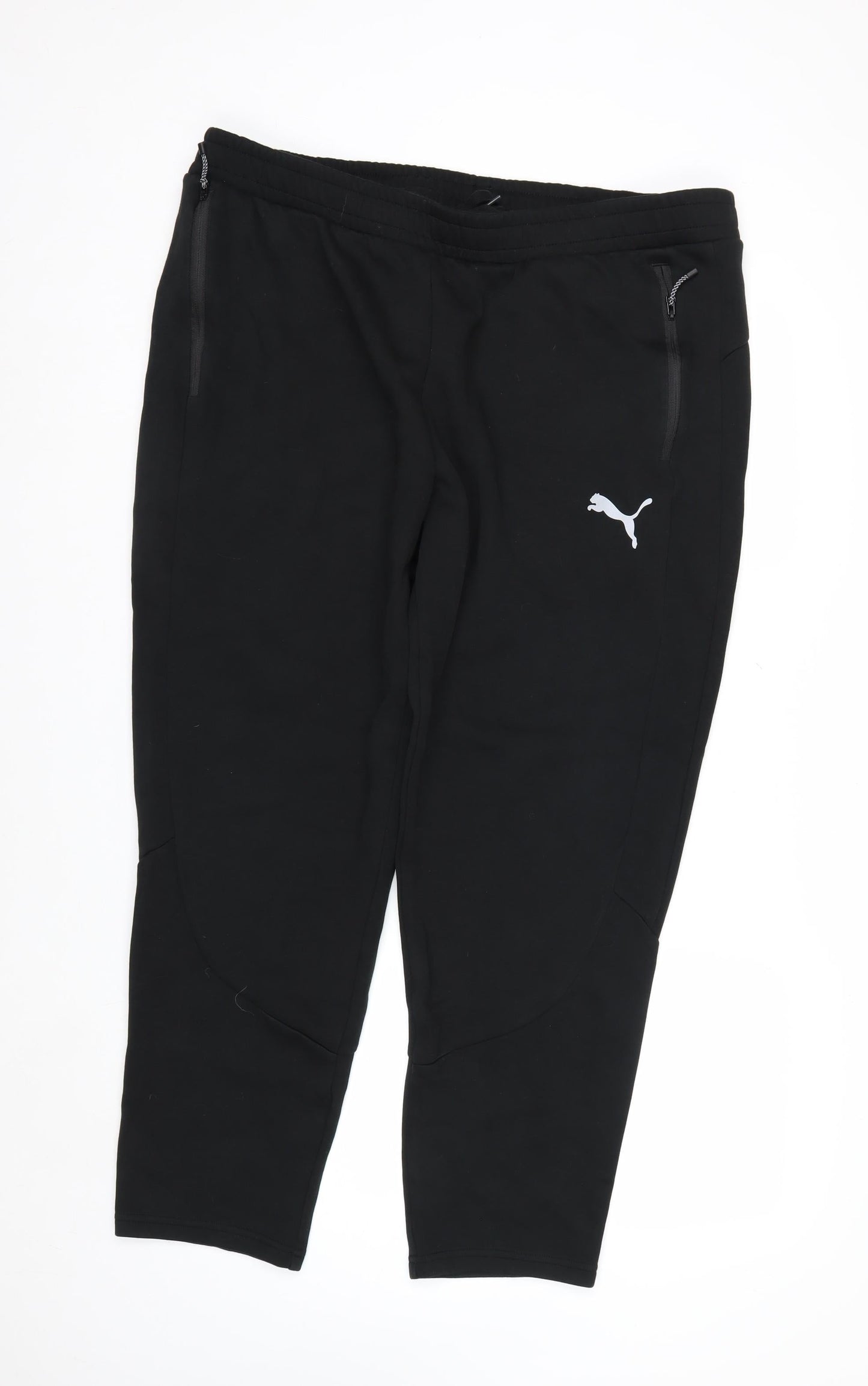 Puma Men's Black 2XL Jogger Trousers with Logo Detail