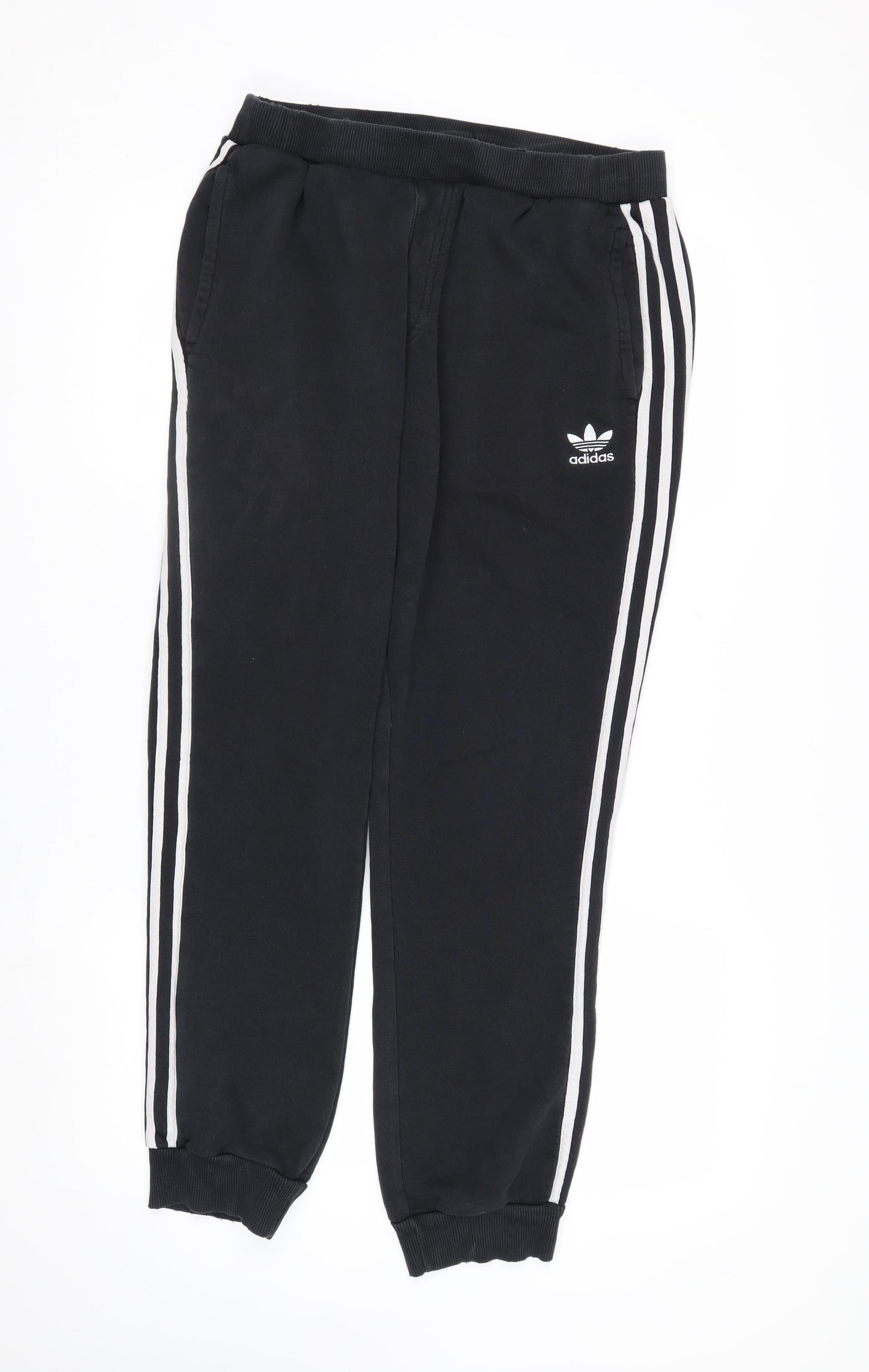 Adidas Men's Black Jogger Trousers M Casual Fleece Track Pants