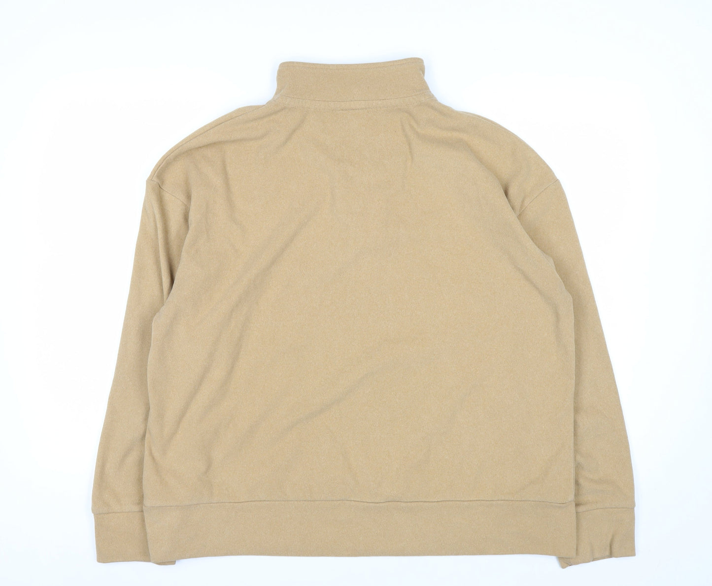 Next Women’s Beige 1/4 Zip Fleece Pullover Sweatshirt Size 18