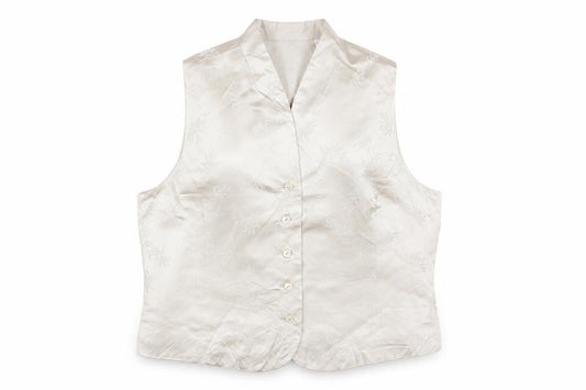 Valerie Stevens Women’s Beige Silk Suit Waistcoat Size 10 Classic Formal