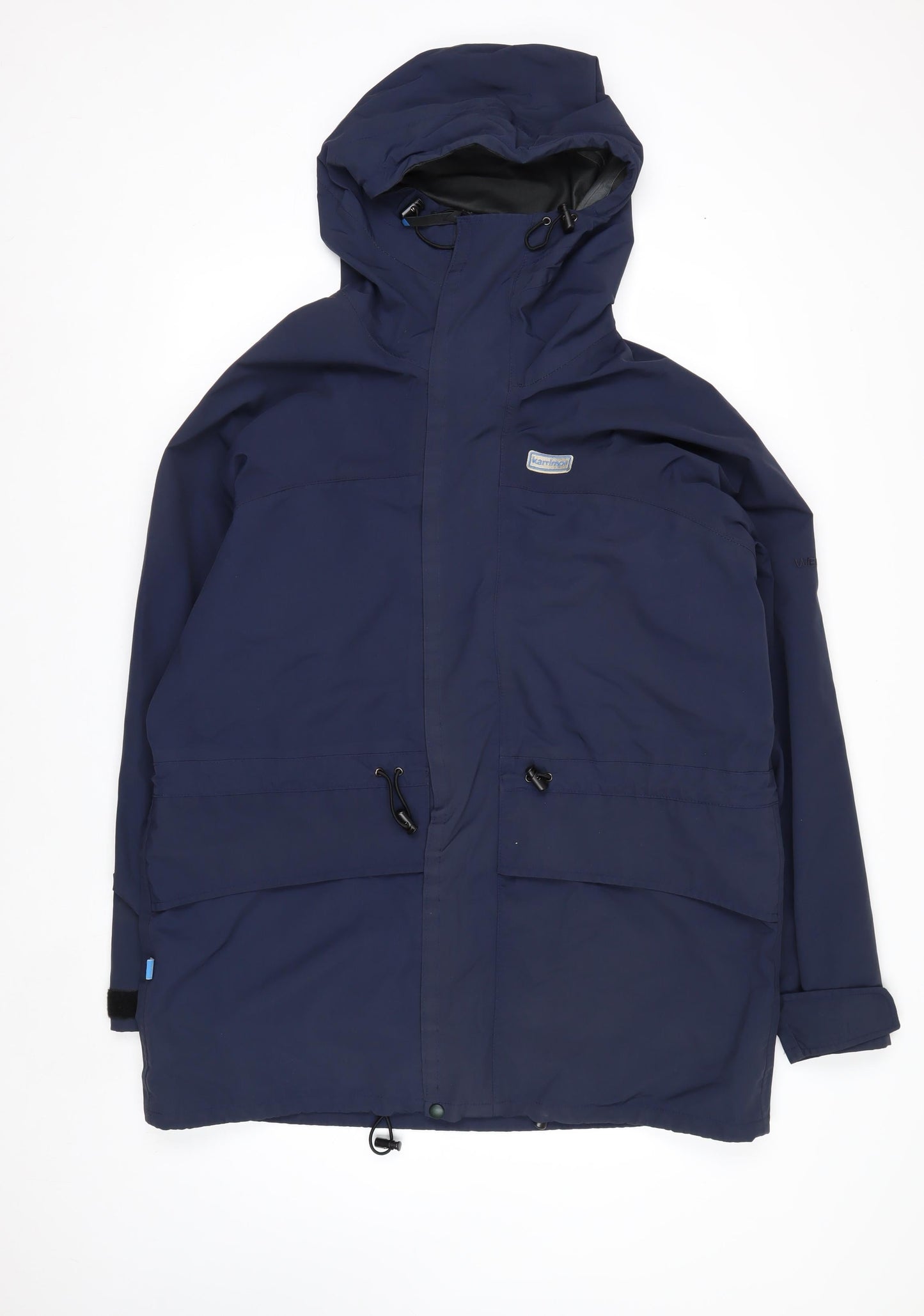 Karrimor Mens Blue XL Waterproof Parka Jacket Hooded Outdoor