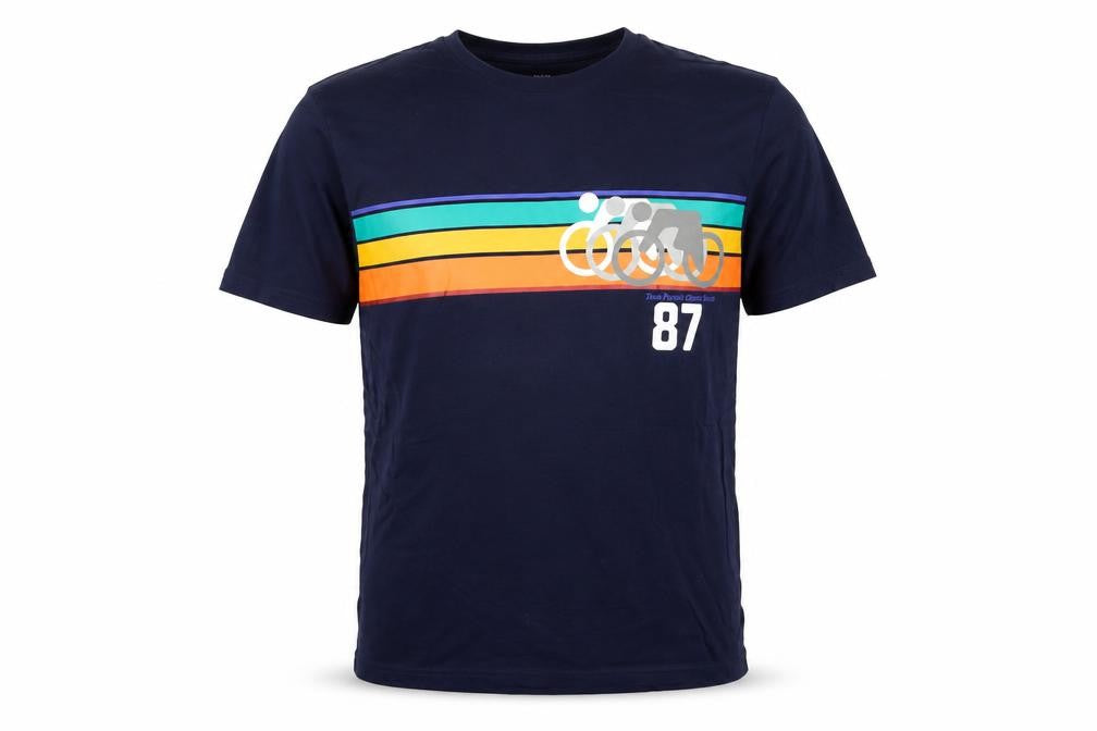 Marks & Spencer Men's Navy Graphic Cycling Print T-Shirt Small
