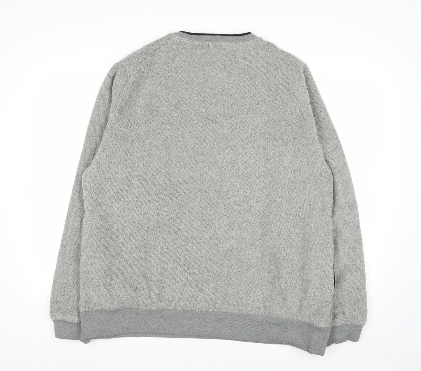 Maine New England Men's Grey V-Neck Fleece Sweatshirt XL