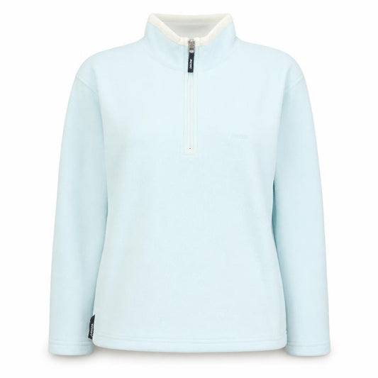 Musto Womens Light Blue 1/2 Zip Fleece Sweatshirt Size 12