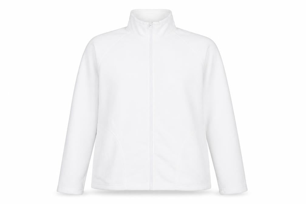 Result Core Women White Full Zip Fleece Sweatshirt L