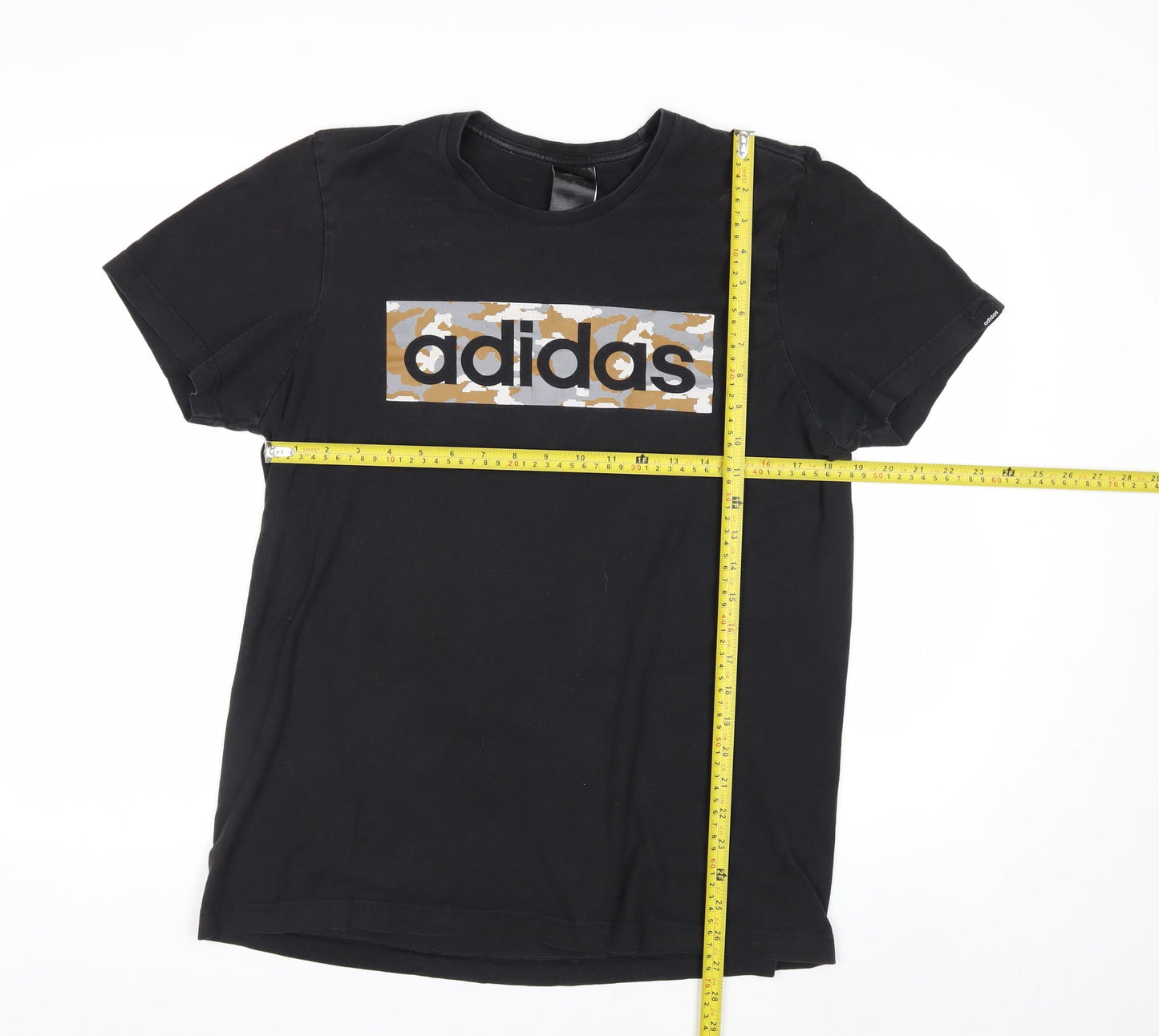 Adidas Men's Black Camouflage Logo T-Shirt Size M