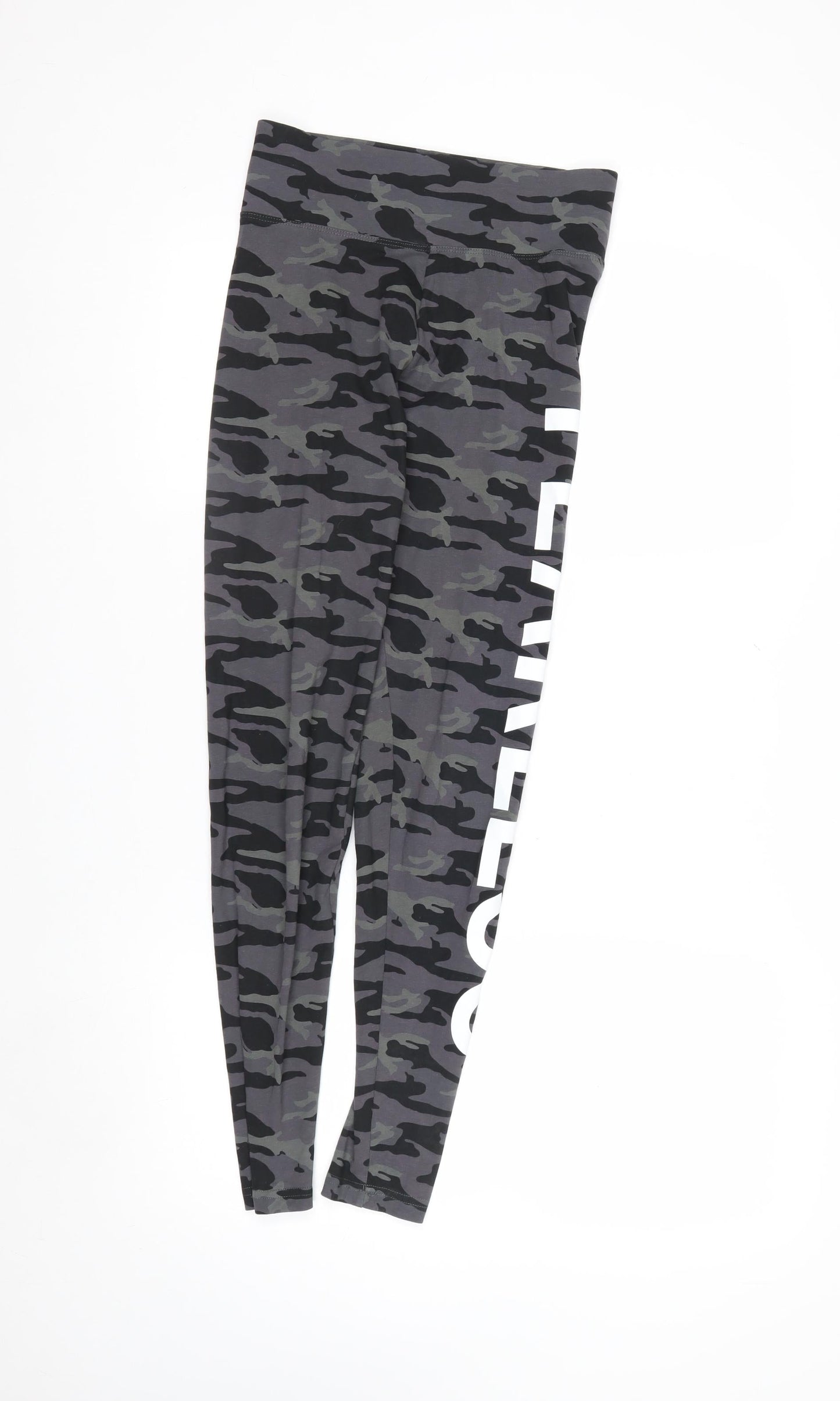 Golddigga Women’s Grey Camouflage Ankle Leggings Size 8