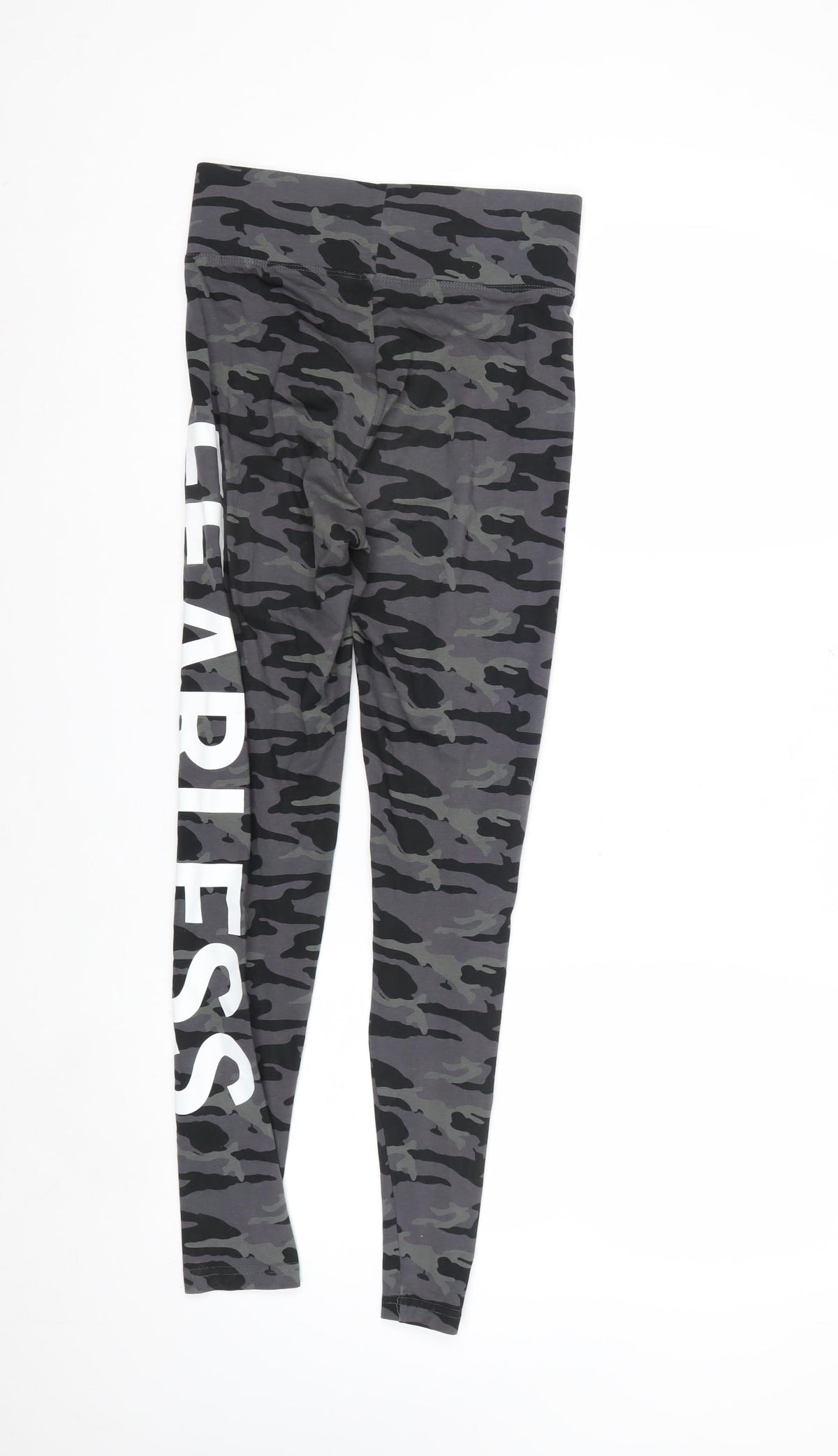 Golddigga Women’s Grey Camouflage Ankle Leggings Size 8