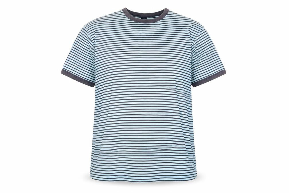 Gap Women’s Blue Striped Ringer T-Shirt XL 100% Cotton Casual