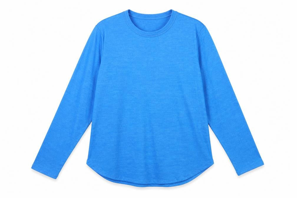 Banana Republic Women's Blue Long Sleeve Jersey T-Shirt Size L