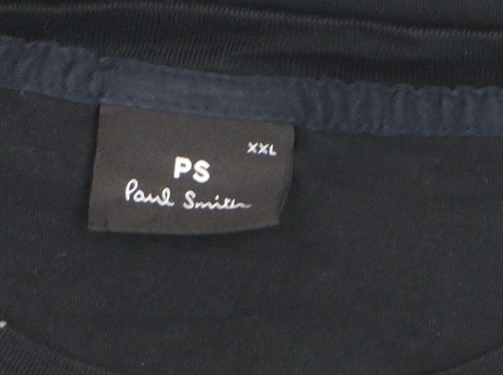 Paul Smith Men’s Black 2XL Retro VHS Graphic Print T-Shirt
