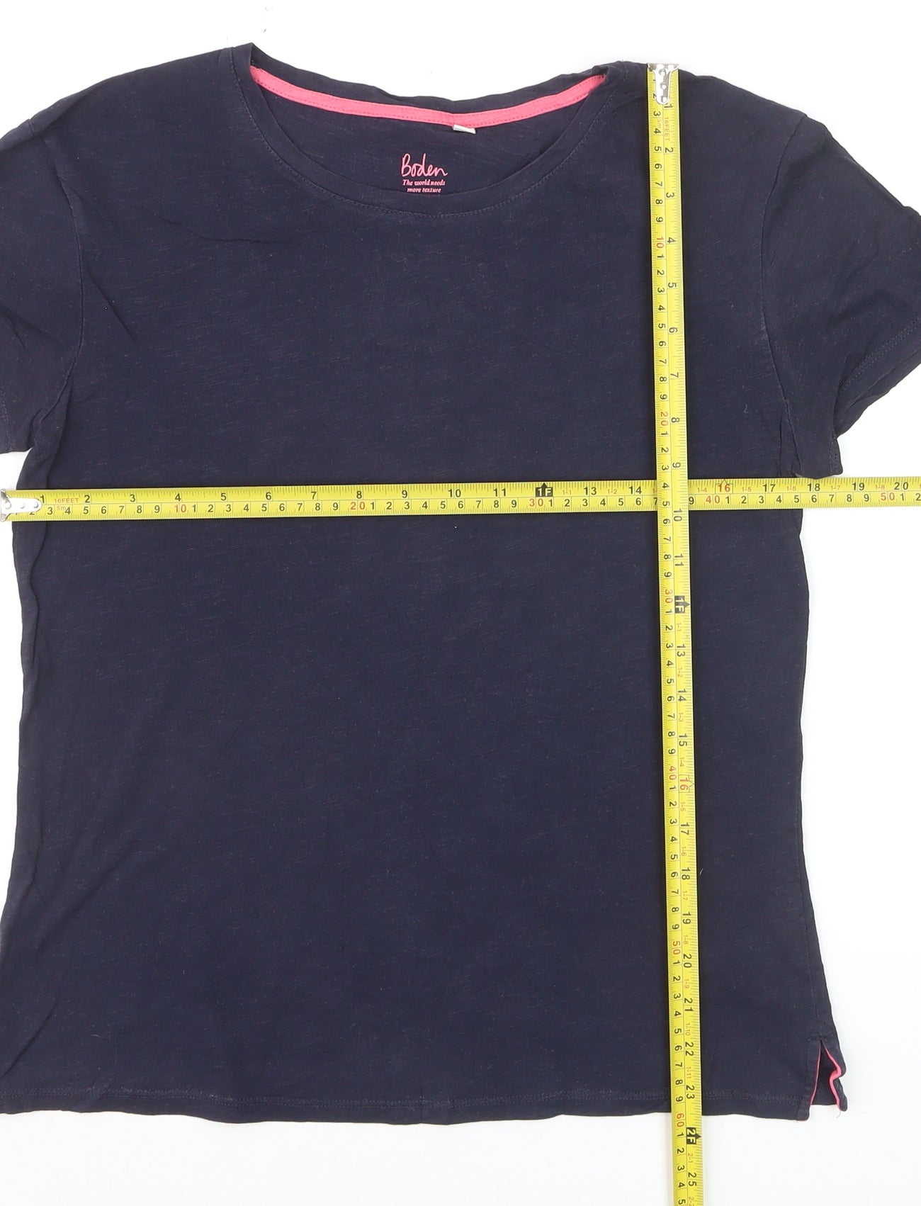 Boden Women’s Blue Cotton Short Sleeve Basic T-Shirt Size S