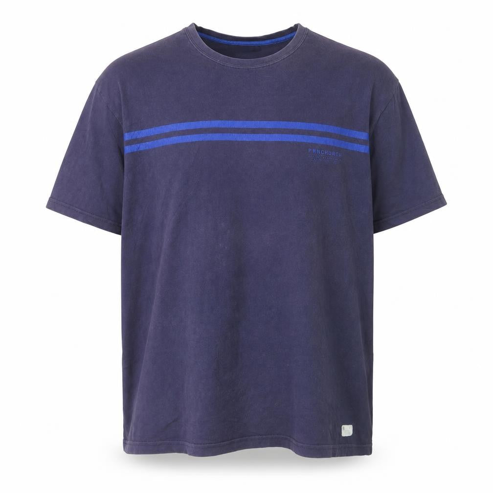 Fenchurch Men’s Blue XL Crew Neck Cotton T-Shirt