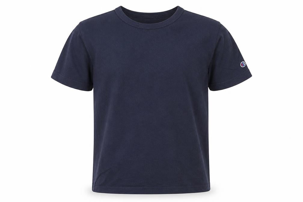 Champion Men's Blue Small Short Sleeve Crew Neck Cotton T-Shirt