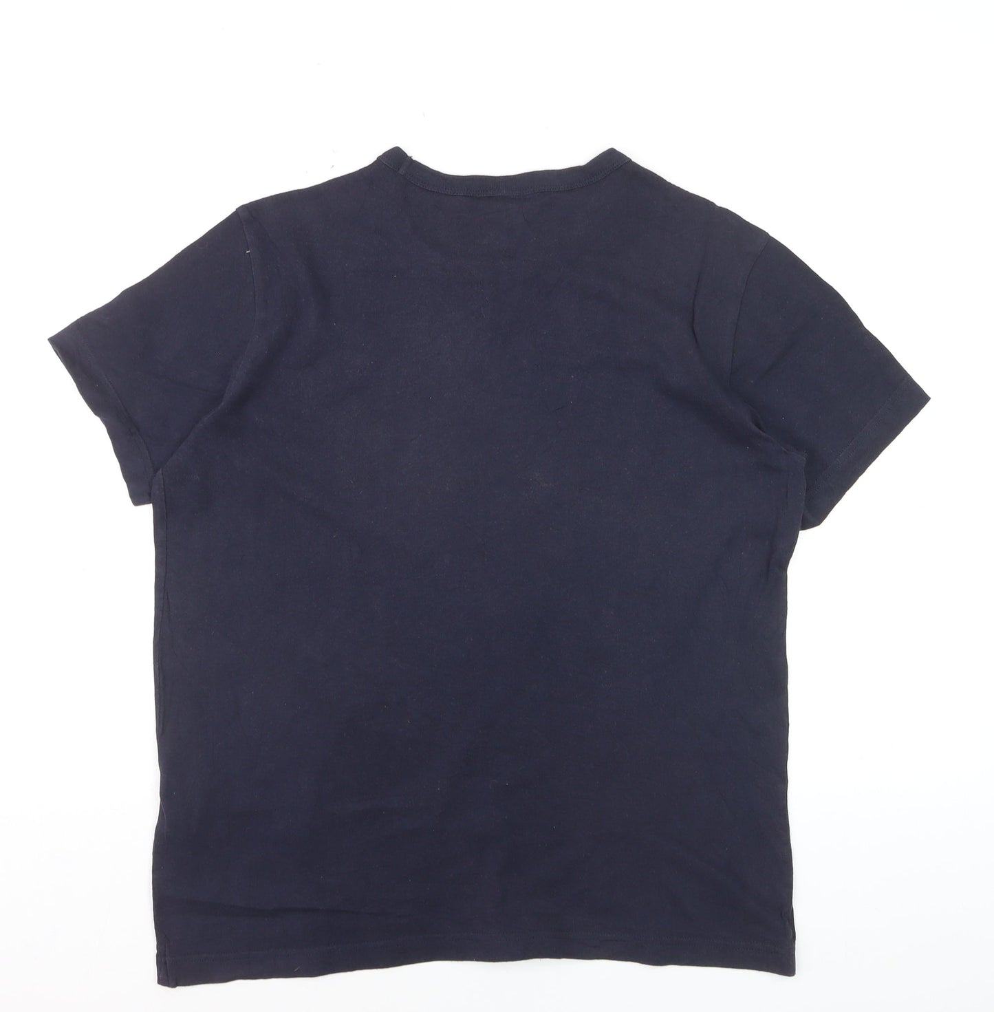 Champion Men's Blue Small Short Sleeve Crew Neck Cotton T-Shirt