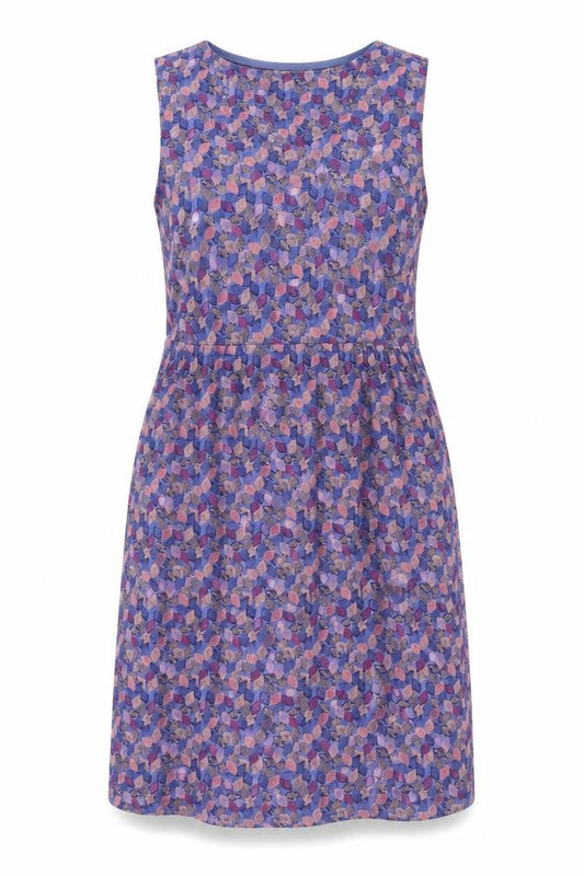 White Stuff Women’s Multicoloured Leaf Print Cotton Shift Dress Size 10