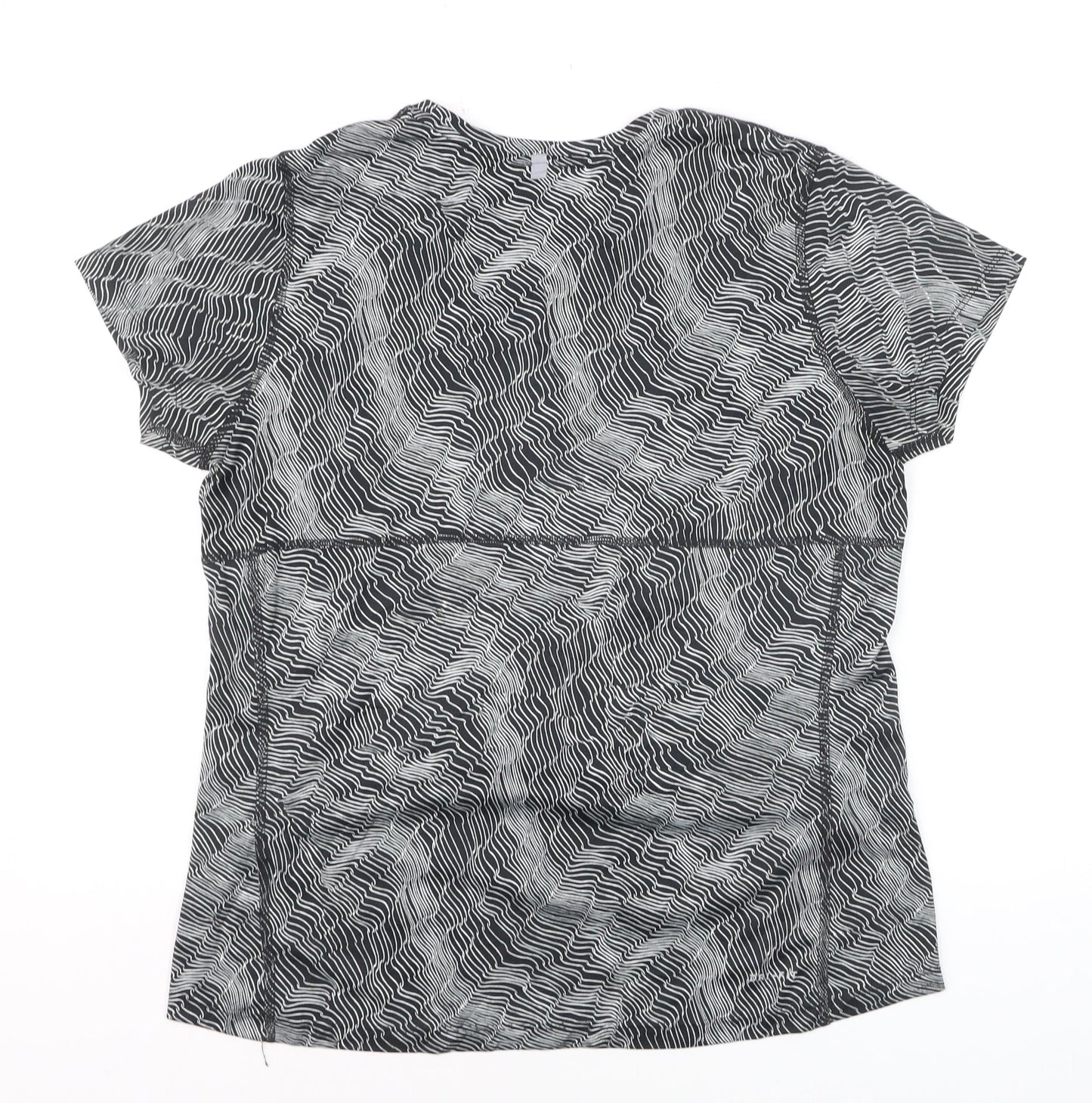 Nike Women's Black Dri-Fit Running T-Shirt Size L Lightweight Activewear Top