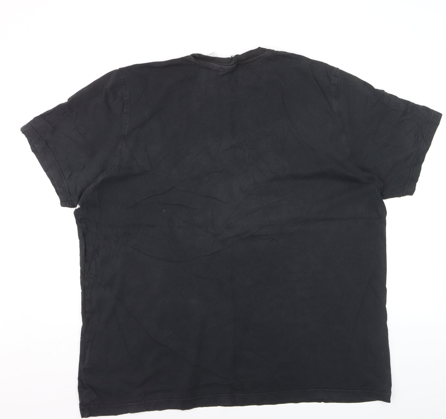 Adidas Men's Black 2XL Trefoil Logo Graphic T-Shirt Regular Fit