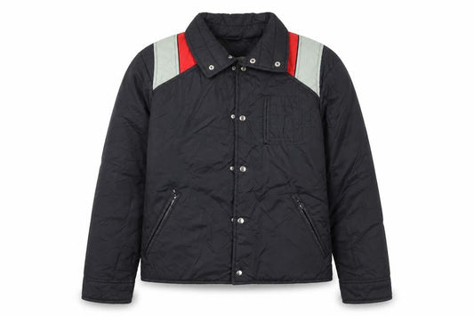 Ossi Men’s Black Ski Puffer Jacket M Nylon Insulated Retro 80s Style